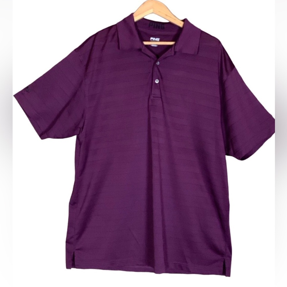 Ping Performance Dynamics maroon golf polo shirt Size XL